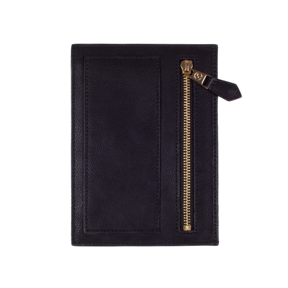 Giorgio Armani Black Leather Card Holder Wallet - Picture 2 of 5